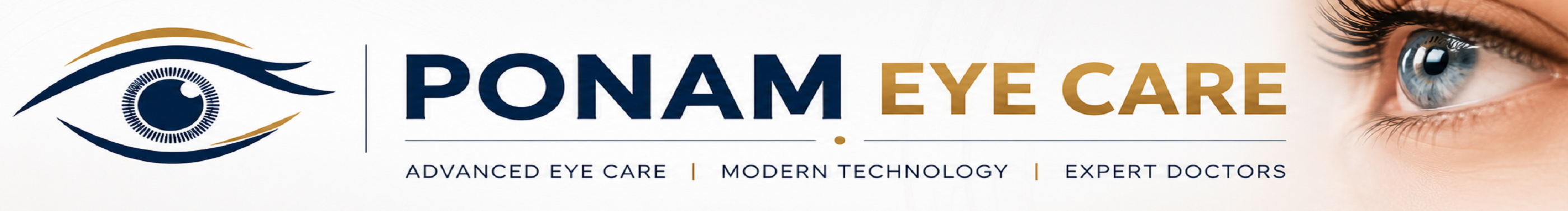 Ponam Eye Care Banner